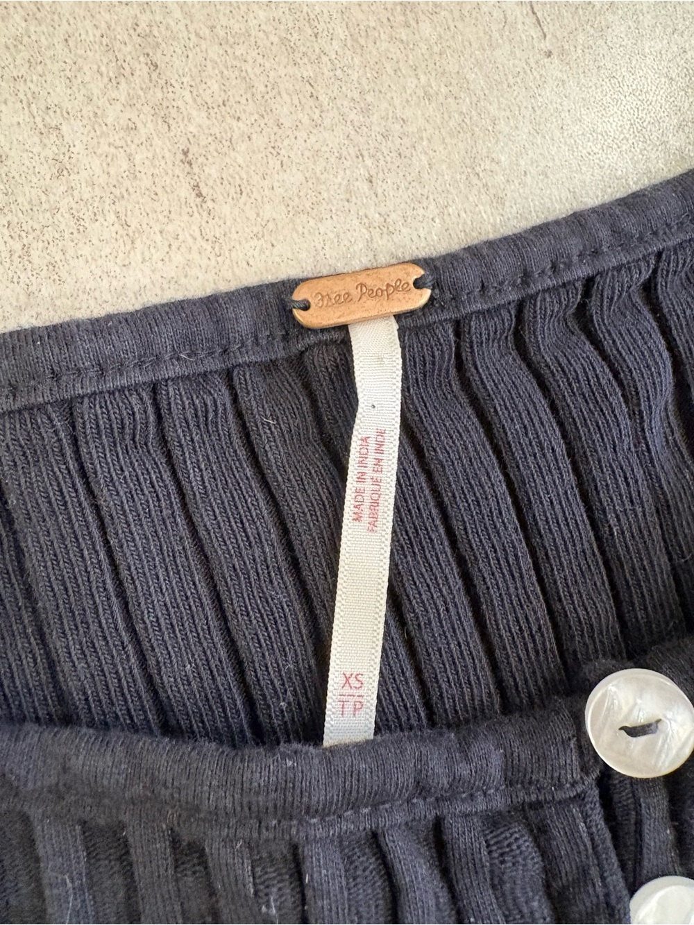 Free People Tilly Ribbed Button Vest - Picture 7 of 7